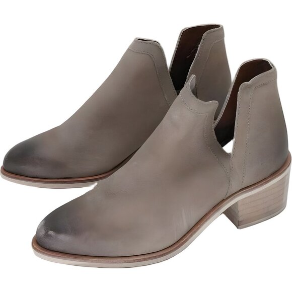 Crevo Collins Leather Taupe Boot US Womens Size 6 - Picture 2 of 6